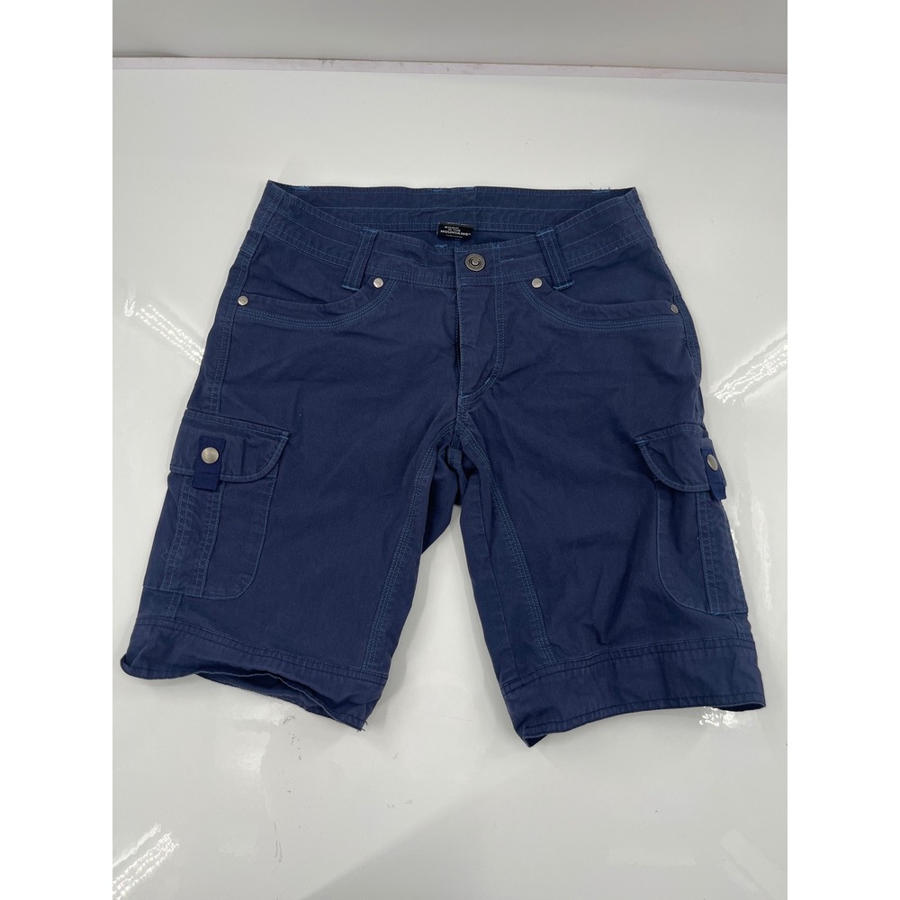 Kuhl Womens Navy Blue Cargo Hiking Shorts Size 2 Outdoor Performance Casual